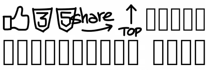 PWHandySocialIcons Font OTHER CHARS