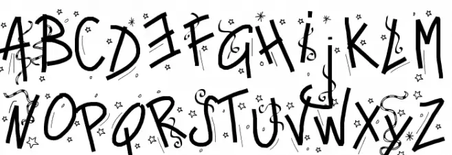 PWHappyNewYear Шрифта ВЕРХНИЙ