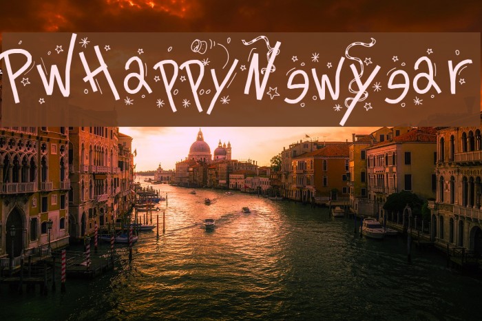 PWHappyNewYear Font examples