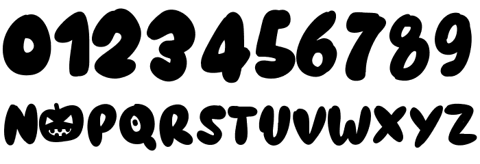 PWHaunted Font OTHER CHARS