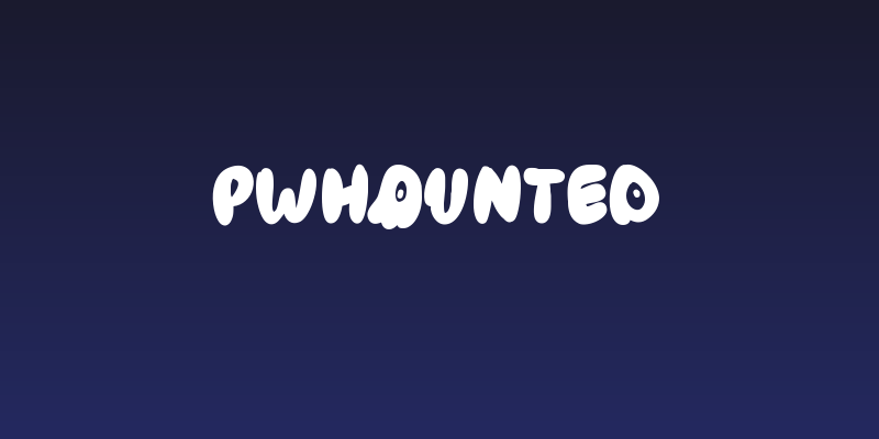 PWHaunted Social Header