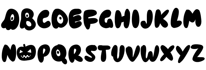 PWHaunted Font LOWERCASE