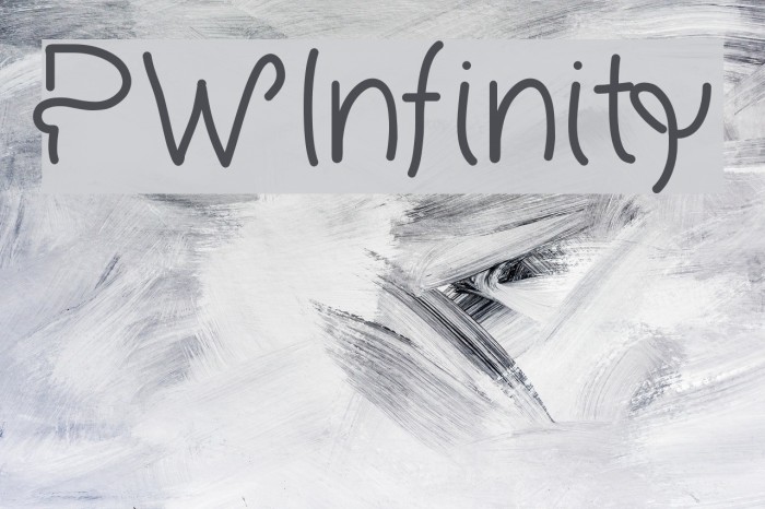 PWInfinity Font examples