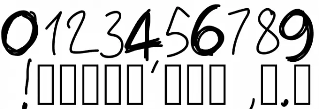 PWIrregular Font OTHER CHARS