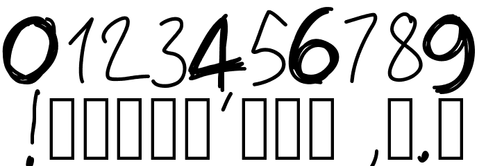 PWIrregular Font OTHER CHARS