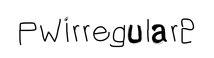 PWIrregular2  Free Fonts Download