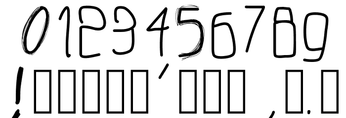 PWIrregular2 Font OTHER CHARS