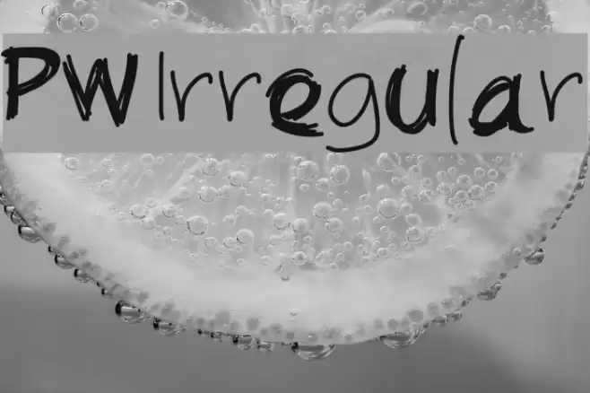 PWIrregular Font examples