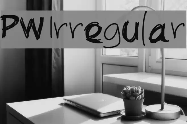 PWIrregular Font examples