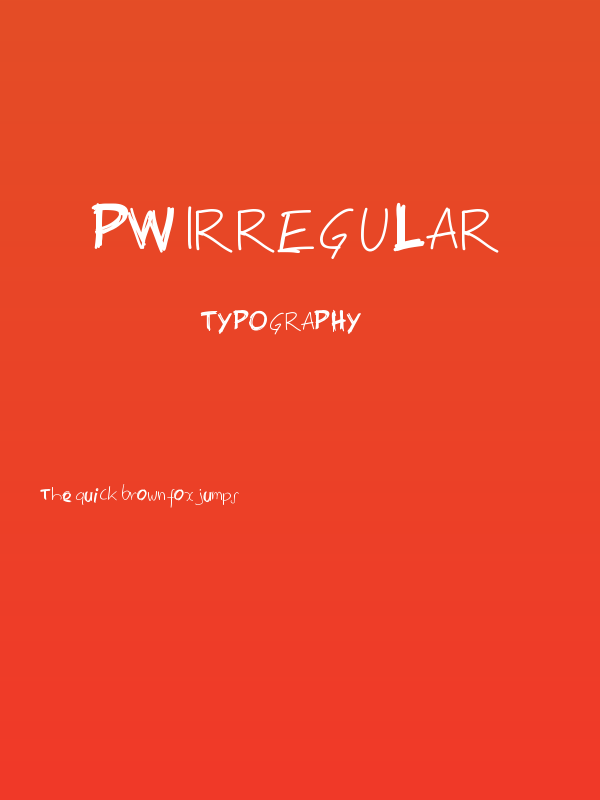 PWIrregular Poster