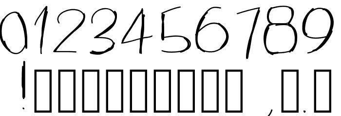 PWJazzy Font OTHER CHARS