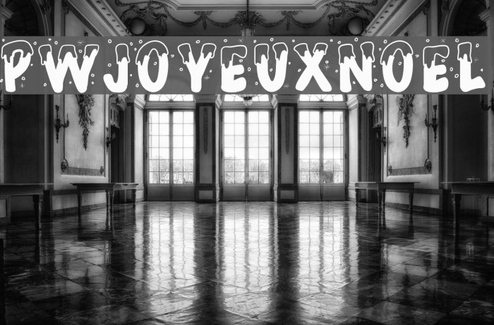 PWJoyeuxNoel Font examples