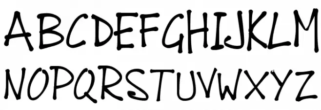 PWJunefont Polices MAJUSCULES