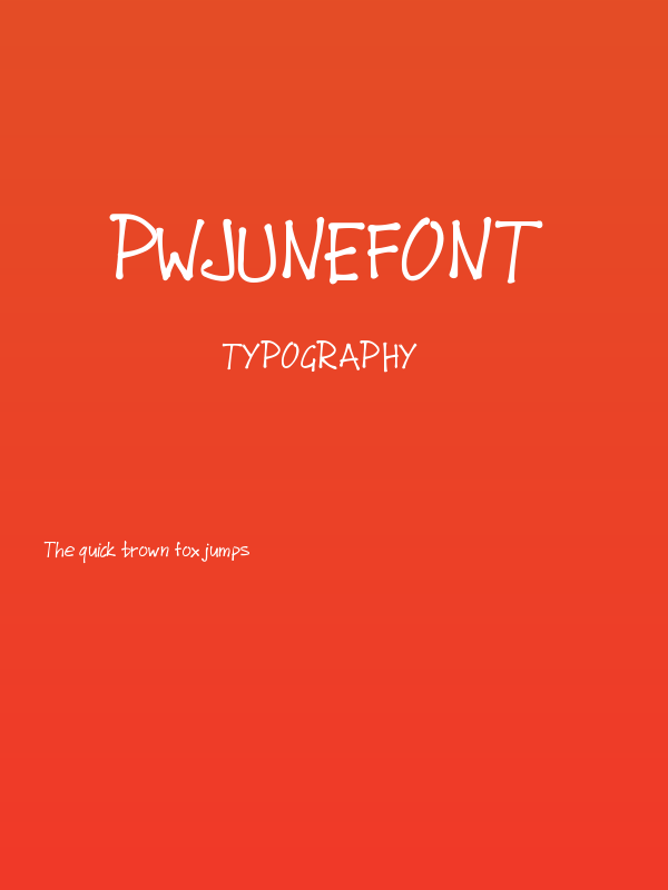 PWJunefont Poster