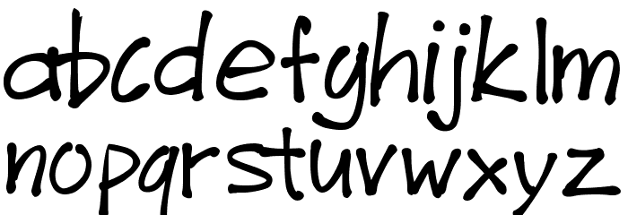 PWJunefont Font LOWERCASE