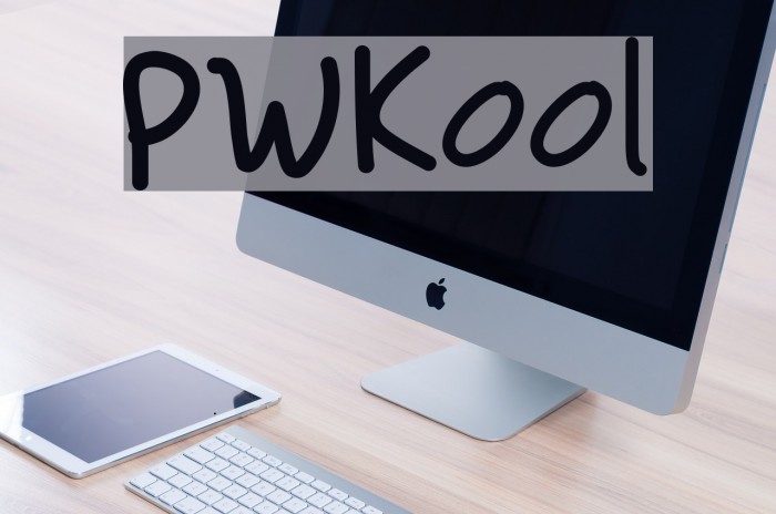PWKool Font examples