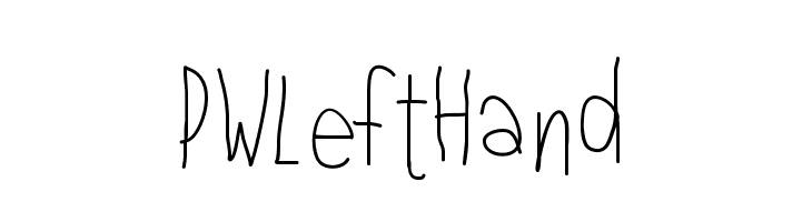 PWLeftHand  font caratteri gratis