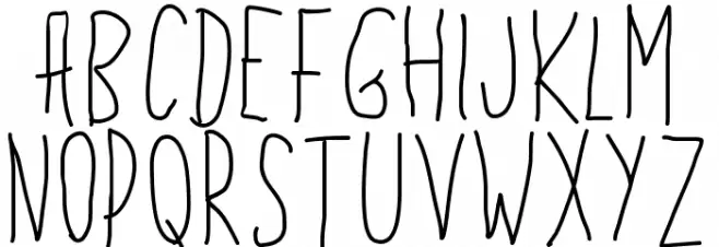 PWLeftHand Шрифта ВЕРХНИЙ