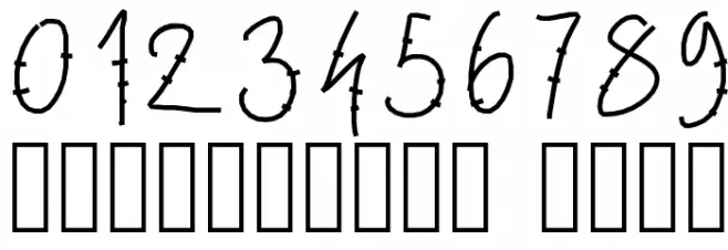 PWLettresbarres Font OTHER CHARS