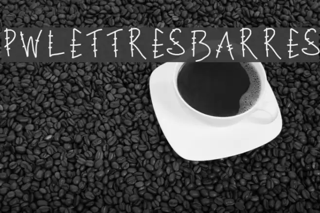PWLettresbarres Font examples