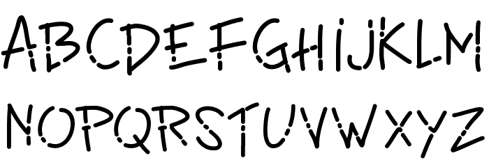 PWLinefont Font LOWERCASE