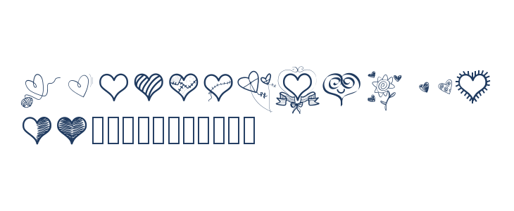 PWLittleHearts Lowercase