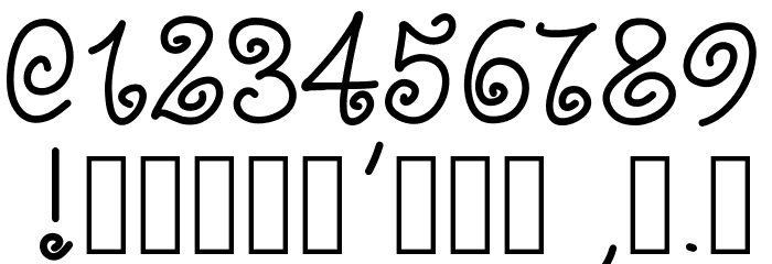 PWLoops Font OTHER CHARS