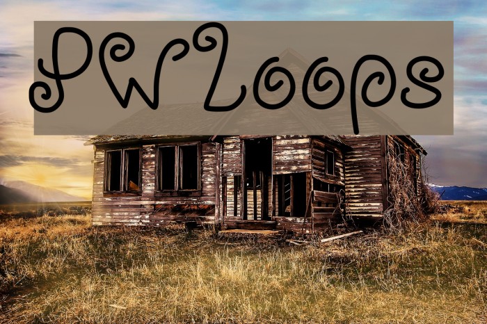 PWLoops Font examples
