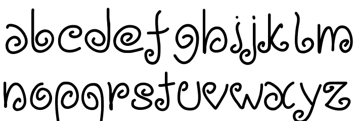 PWLoops Font LOWERCASE