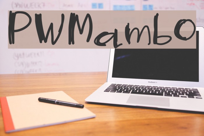 PWMambo Font examples