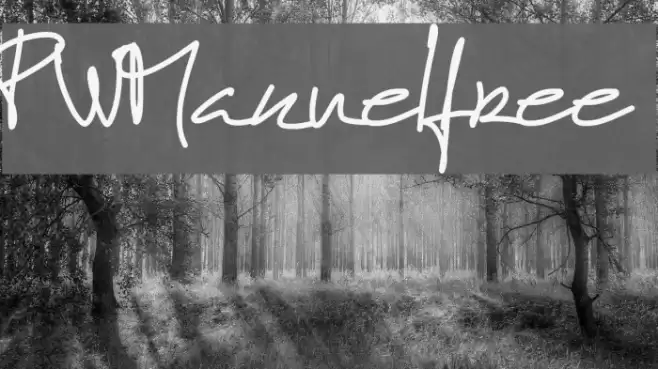 PWManuelfree Font examples