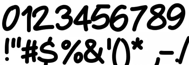 PWMarker Font OTHER CHARS