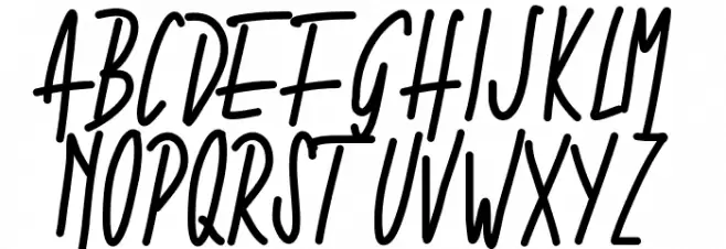 PWNarrow フォント 大文字