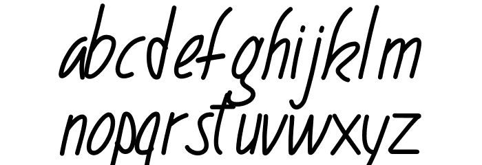 PWNarrow Font LOWERCASE