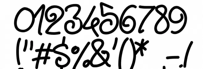 PWNoodleThing Font OTHER CHARS