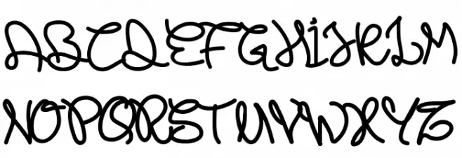 PWNoodleThing Schriftart Groß