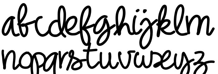 PWNoodleThing Font LOWERCASE