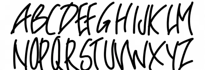 PWOblique Font Litere mari