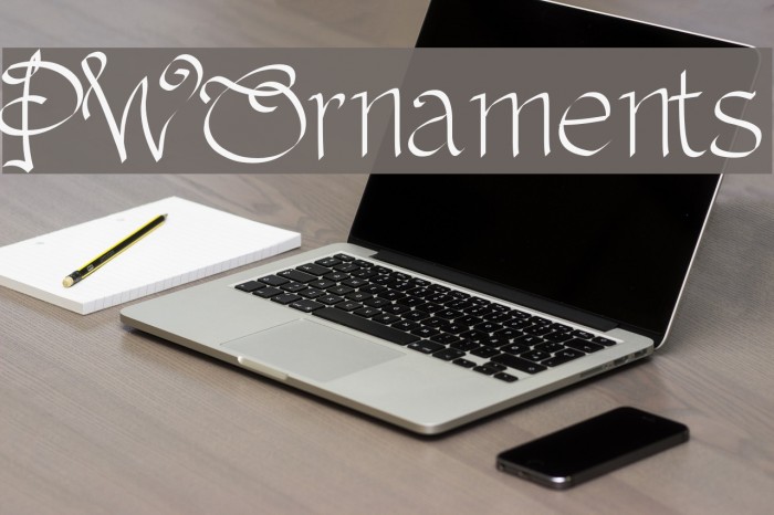 PWOrnaments لخطوط تنزيل examples