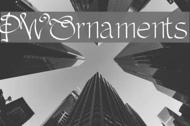 PWOrnaments Font examples
