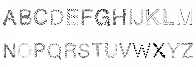 PWPatchwork Schriftart Groß