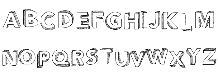 PWPerspective Font LOWERCASE