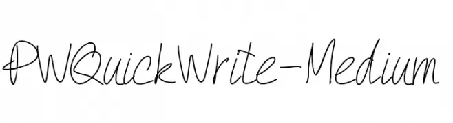 PWQuickWrite-Medium  baixar fontes gratis