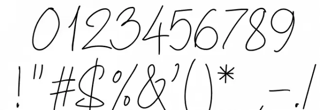 PWQuickWrite-Medium Font OTHER CHARS