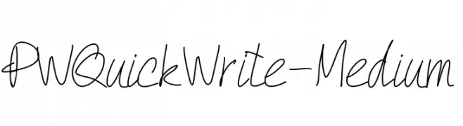 PWQuickWrite-Medium  baixar fontes gratis