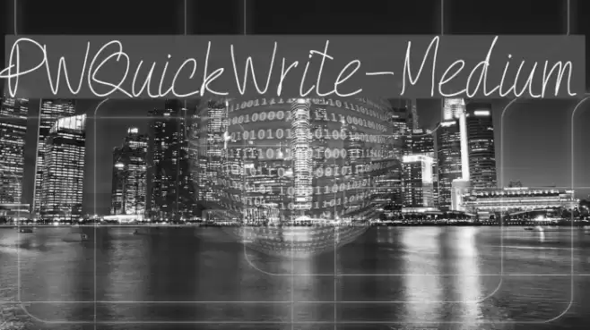 PWQuickWrite-Medium Font examples
