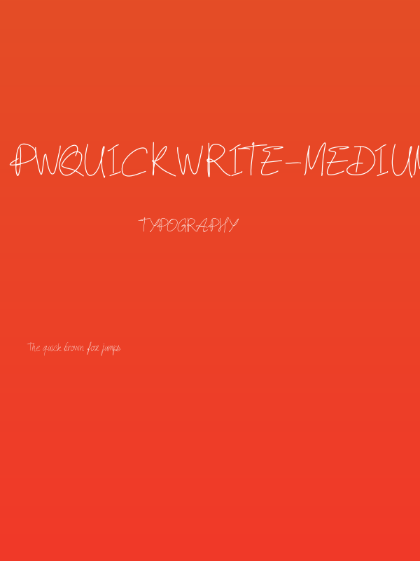 PWQuickWrite-Medium Poster