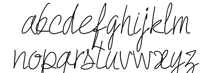 PWQuickWrite-Medium Font LOWERCASE
