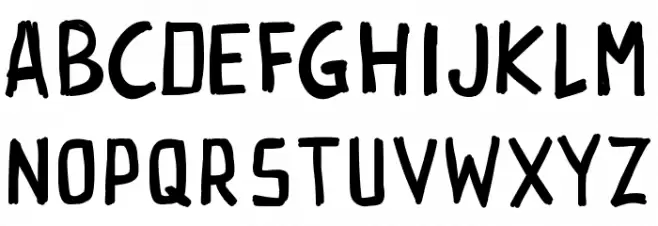 PWRectangle Font UPPERCASE