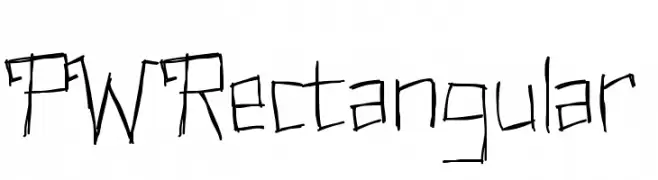 PWRectangular  Frei Schriftart Herunterladen